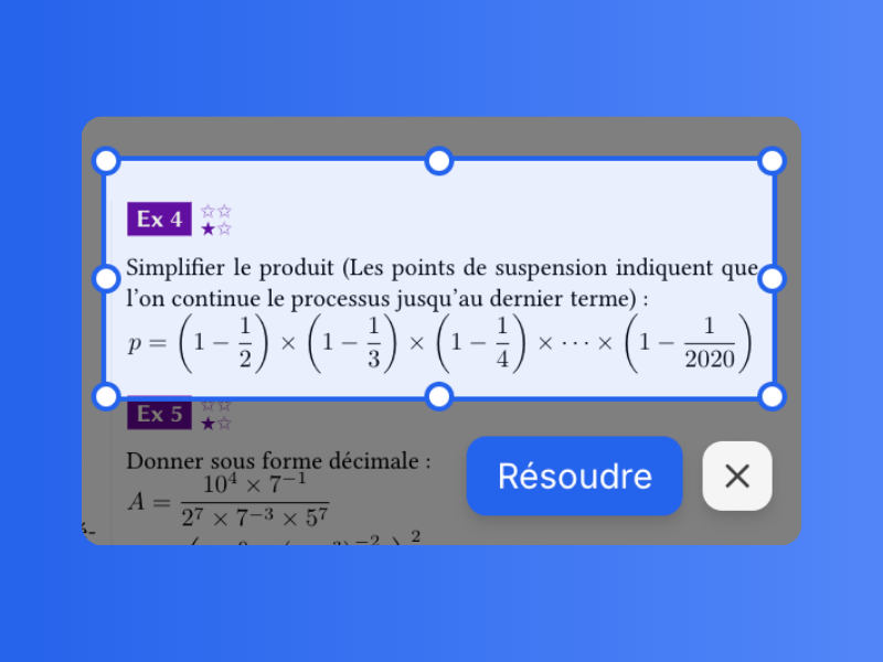 Sélectionnez une question