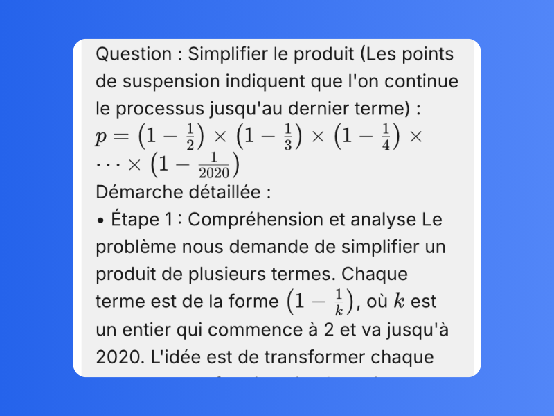 Obtenez des réponses précises